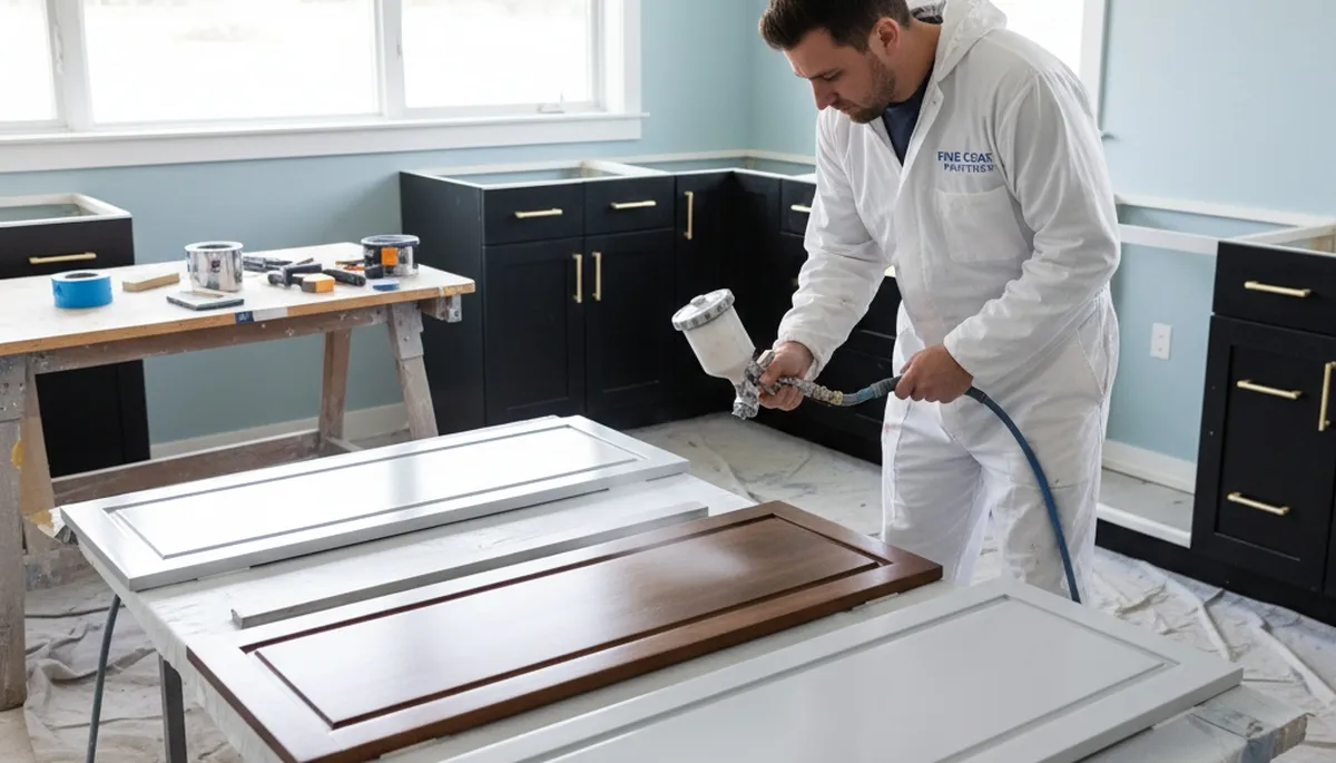 Cabinet painting service in Tucson, AZ for durable kitchen finishes in desert climate