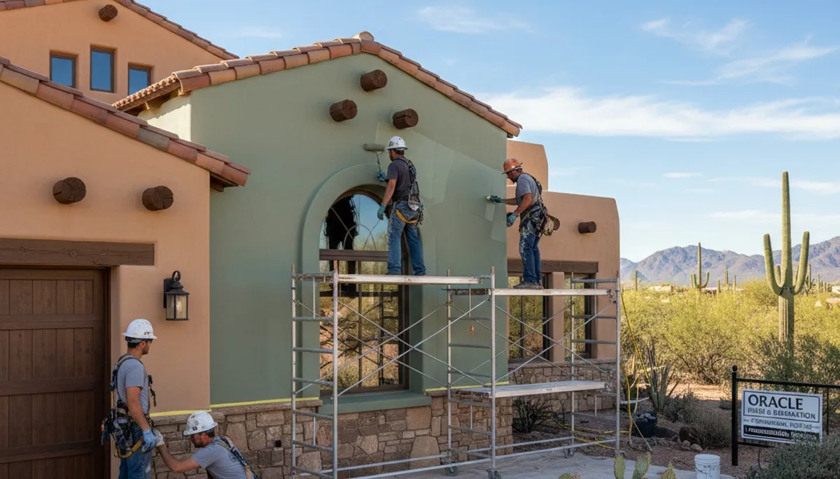 Professional house painting service in Tucson, AZ for residential exterior and interior projects