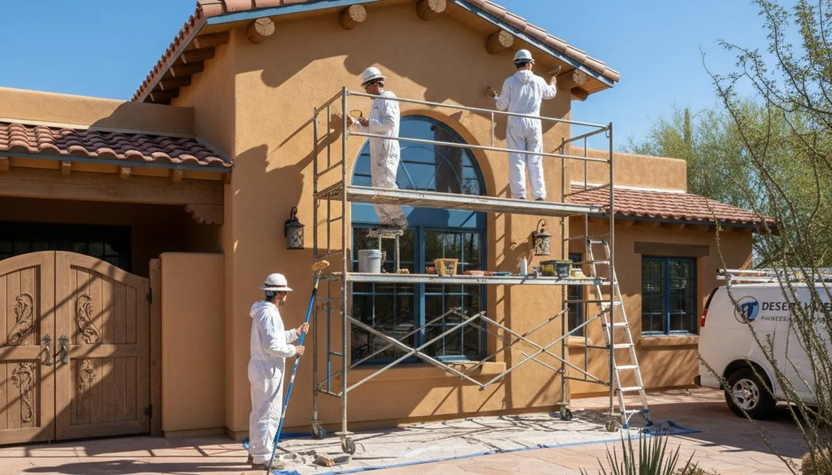 Professional house painting service in Tucson, AZ for residential exterior and interior painting