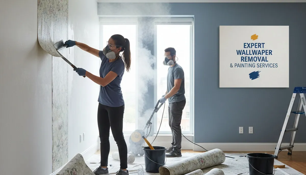 Professional wallpaper removal service in Tucson, AZ for clean wall prep and painting